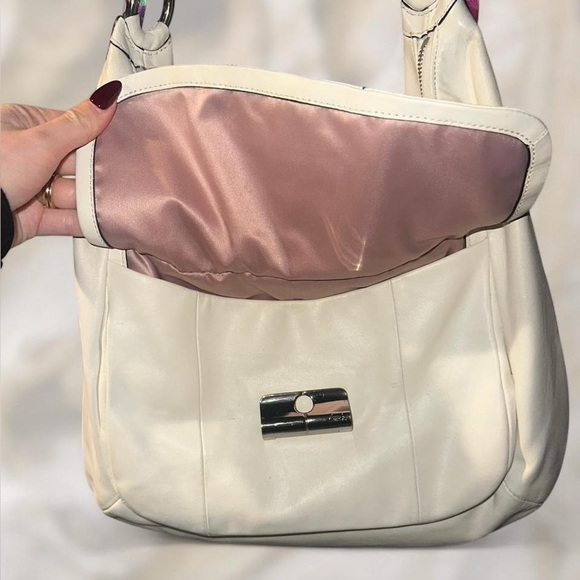 Coach Kristen Shoulder Bag in Cream with Purse Scarf - Picture 5 of 7